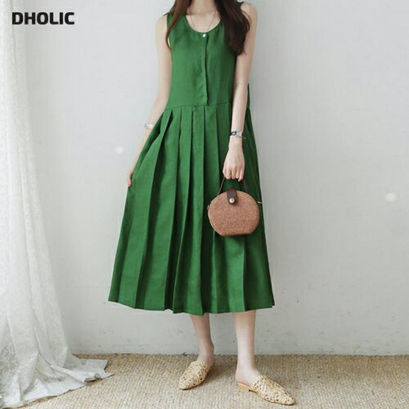 【新作10%OFF】プリーツボタンワンピース・全4色・b62628 レディース【ops】【ワンピース ロング ロングワンピース 