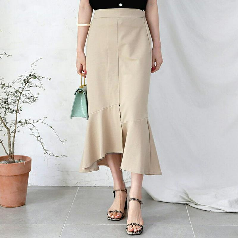 【新作10%OFF】スリットマーメイドスカート・全2色・b62630 レディース【sk】【スカート ロング ロングスカート マー