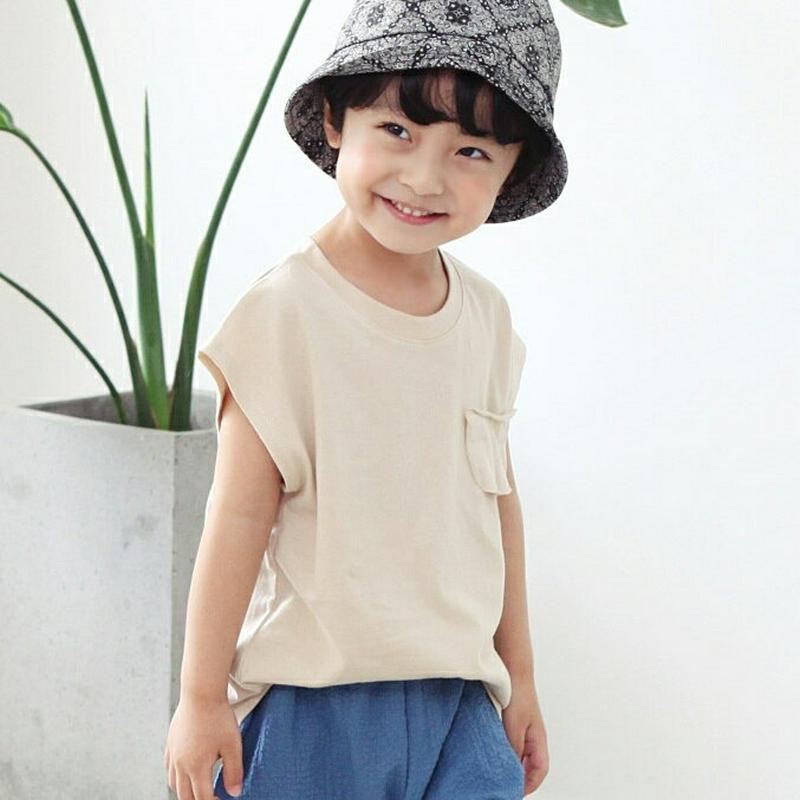 ポケットショートスリーブTシャツ・p003255 キッズ【3~8才】【tops】【トップス Tシャツ キャップスリーブ ショートスリーブ 単色 無地 シンプル ベーシック カジュアル ラフ 春 夏 韓国 韓国子供服 子供 こども 子供服 こども服】【KIDS】