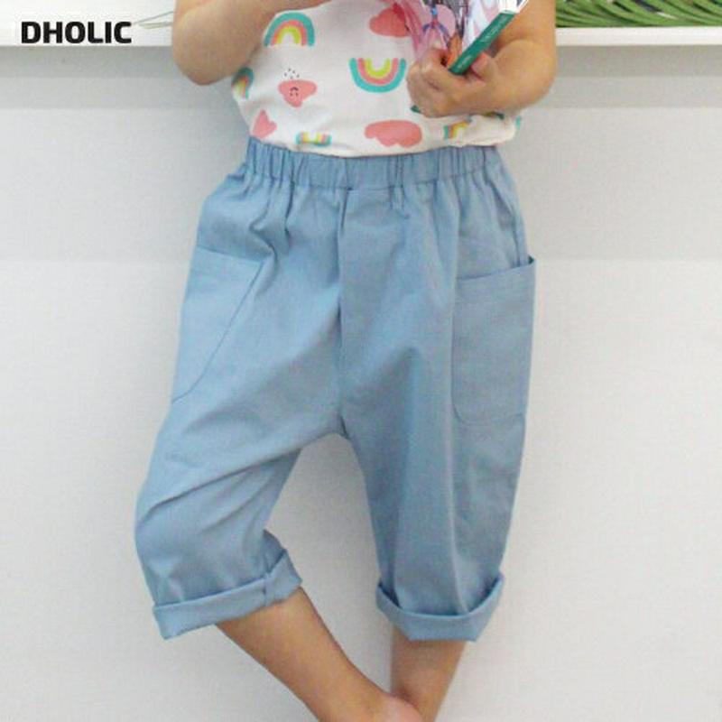 【新作10%OFF】ポケットクロップドパンツ・p003248 キッズ【3~8才】【pt】【パンツ ズボン ボトムス クロップド丈