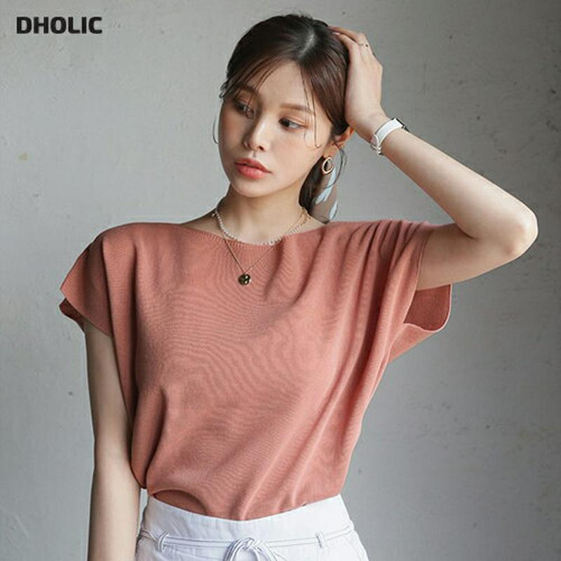【新作10%OFF】フレンチスリーブニット・全4色・b62612 レディース【tops】【トップス ニット ニットトップス フレ