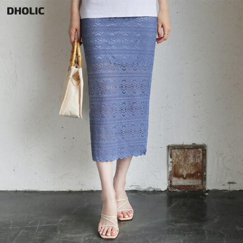 【新作10%OFF】レースタイトスカート・全4色・t62633 レディース【sk】【スカート ミディ丈 ミディスカート レース 