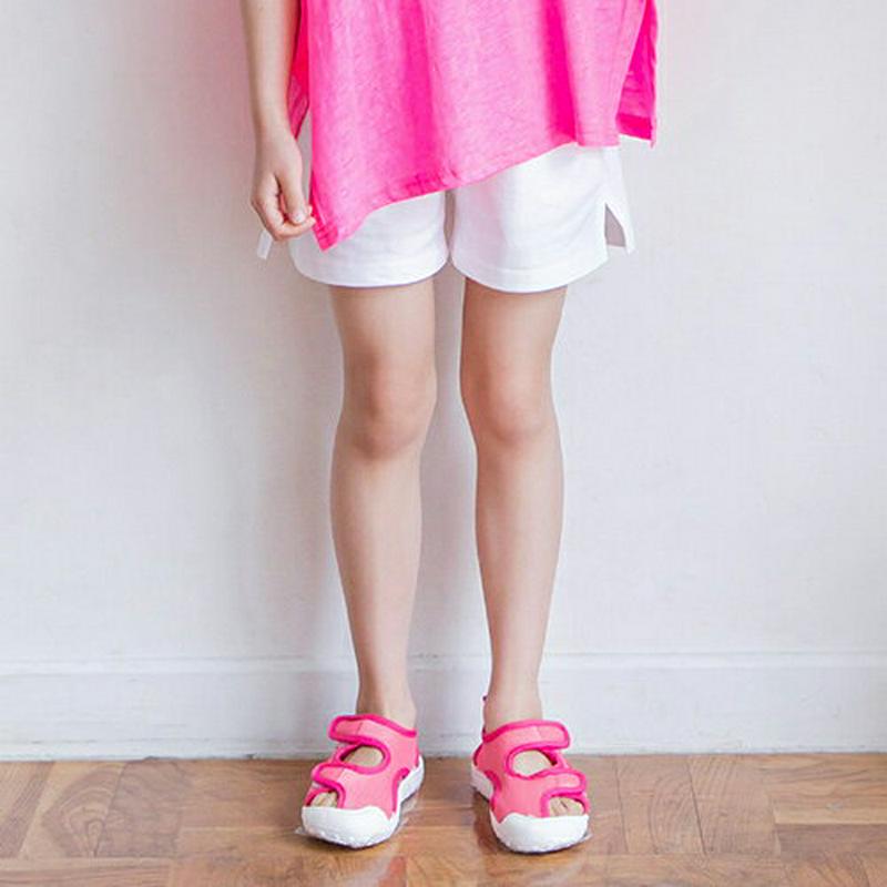 サイドスリットショートパンツ・p003085 キッズ【3~8才】【pt】【ショートパンツ 短パン ズボン ボトムス パンツ スリット 単色 無地 シンプル カジュアル 女の子 男の子 春 夏 韓国 韓国子供服 子供 こども 子供服 こども服】【KIDS】