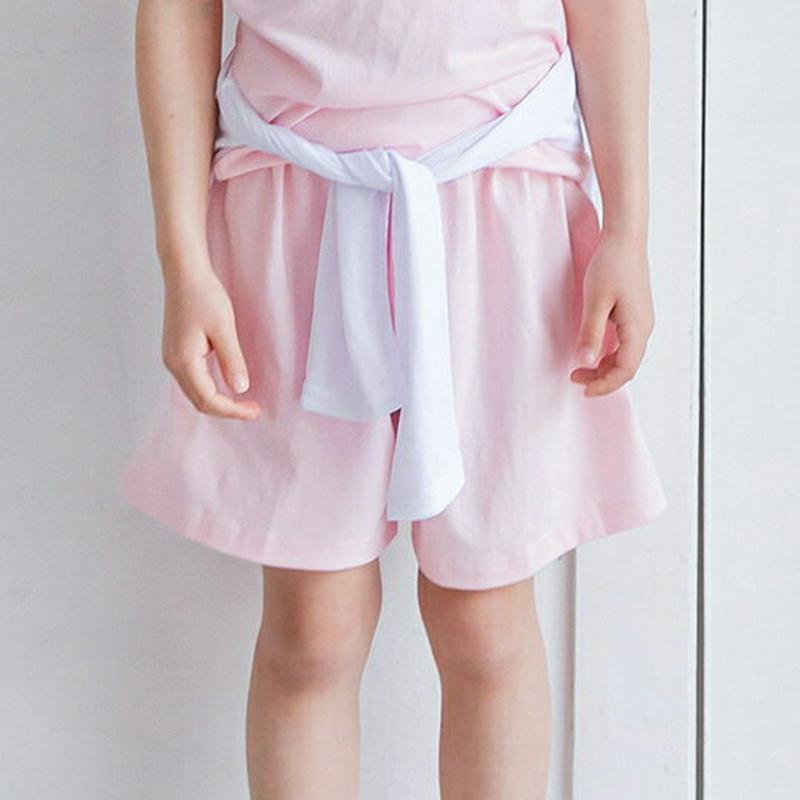 2COLORSショートパンツ・p003087 キッズ【3~8才】【pt】【ショートパンツ 短パン ズボン ボトムス 単色 無地 シンプル ベーシック カジュアル 春 夏 韓国 韓国子供服 子供 こども 子供服 こども服】【KIDS】