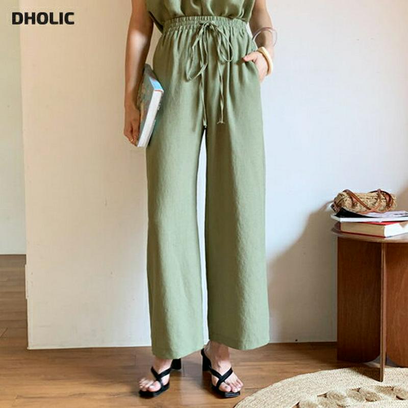 【新作10%OFF】ドロストワイドパンツ・全3色・t59848 レディース【pt】【パンツ ロングパンツ ワイドパンツ ロング 