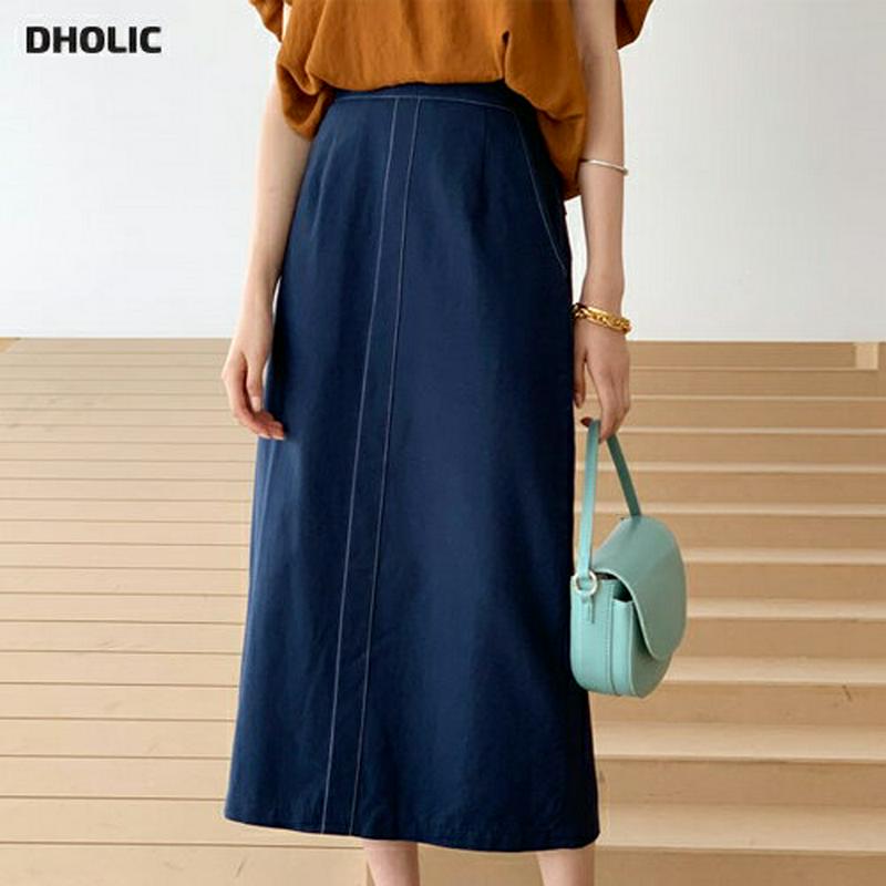 【新作10%OFF】ステッチHラインスカート・全2色・t56295 レディース【sk】【スカート ロング ロングスカート Hライ