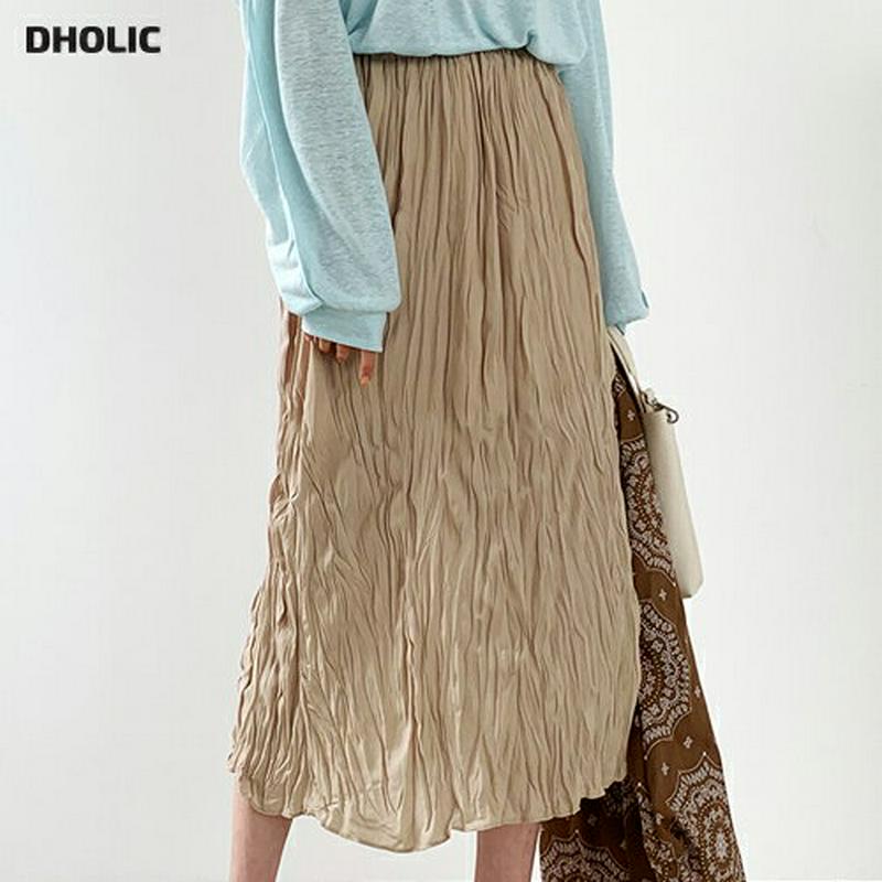 【新作10%OFF】リンクルロングスカート・全5色・b56298 レディース【sk】【スカート ロング ロングスカート リンクル