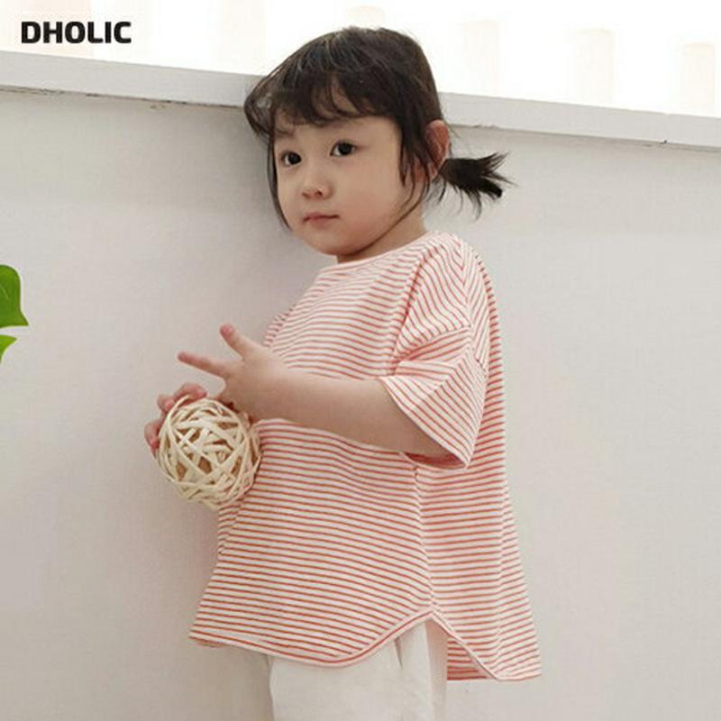 【新作10%OFF】ドロップショルダーボーダーTシャツ・u03184 キッズ【3~8才】【tops】【トップス Tシャツ 半袖 
