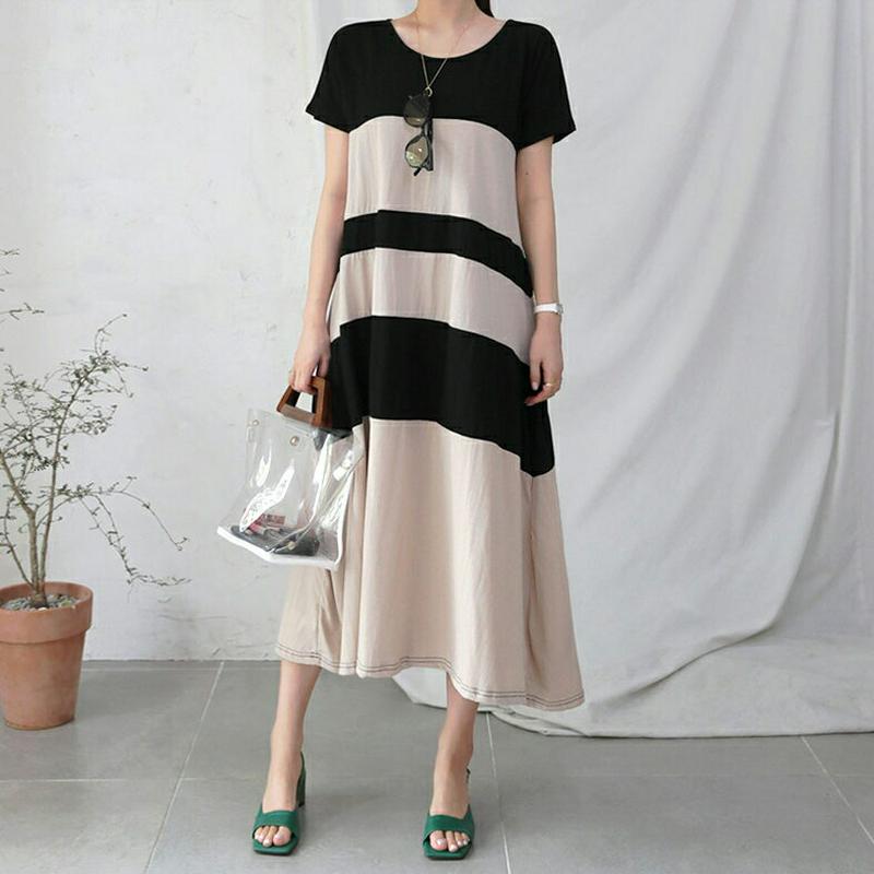 【新作10%OFF】コントラストカラーワンピース・全3色・b62624 レディース【ops】【ワンピース ロング ロングワンピー