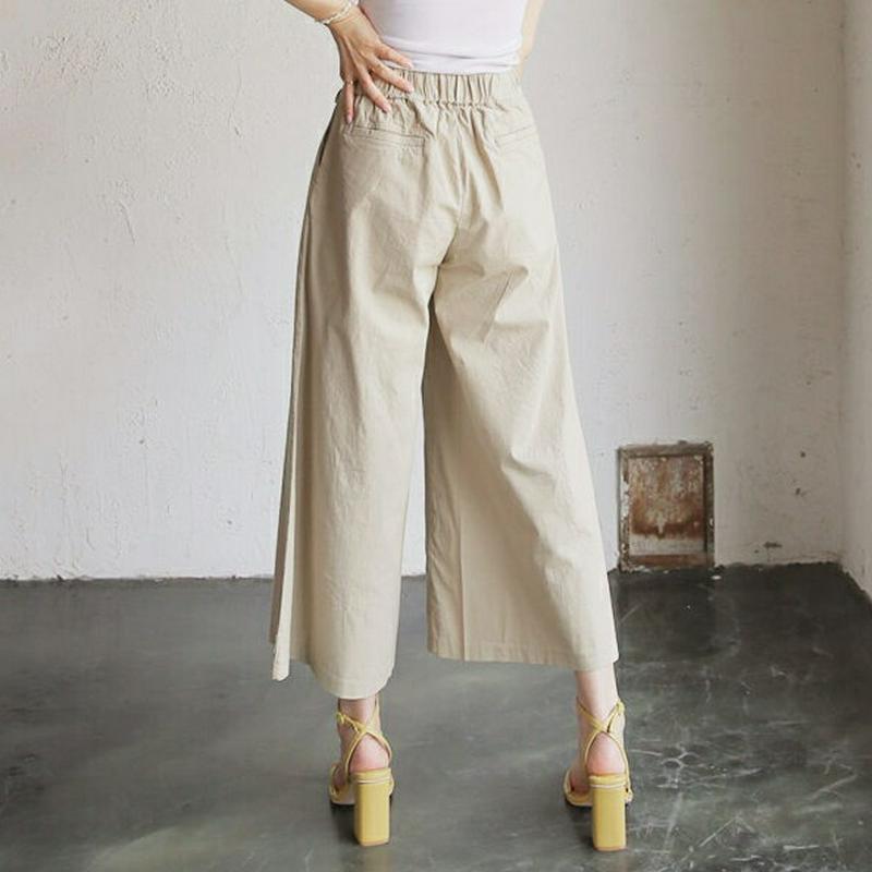 【新作10%OFF】ステッチリボンワイドパンツ・全3色・b62636 レディース【pt】【パンツ ロングパンツ ズボン ボトムス