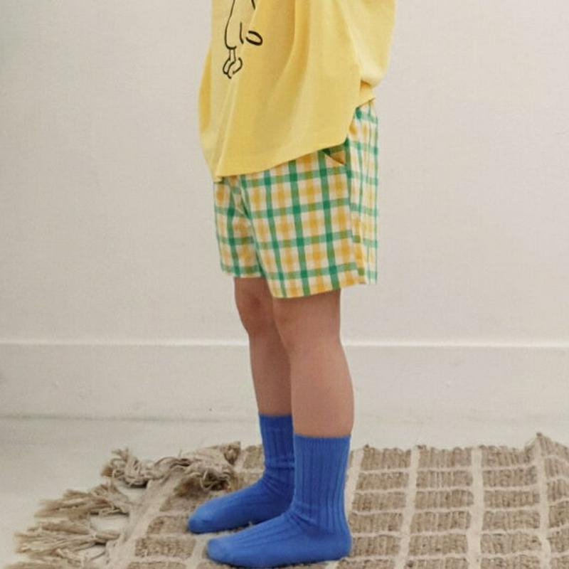 【新作10%OFF】チェック柄ショートパンツ・u03176 キッズ【3~8才】【pt】【ショートパンツ 短パン パンツ ズボン 