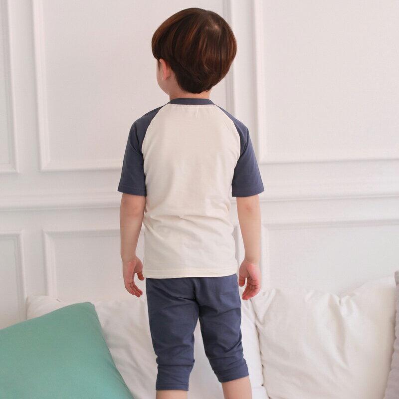 【新作10%OFF】Bubble car配色ラグランパジャマSET・u03149 キッズ【3~8才】【uw】【パジャマ 部屋着 