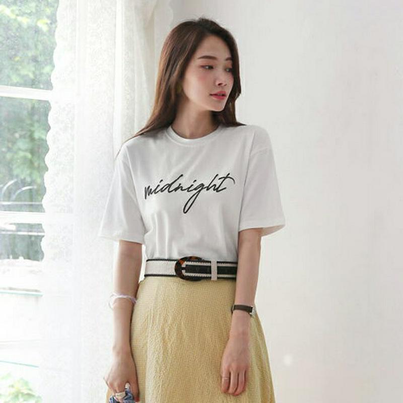 【新作10%OFF】レタリングラウンドTシャツ・全3色・t62609 レディース【tops】【トップス Tシャツ ロゴ ロゴT 