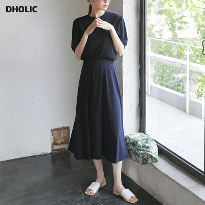 【新作10%OFF】Tシャツ&フレアスカートSET・全3色・b62623 レディース【ops】【セットアップ setup トップ