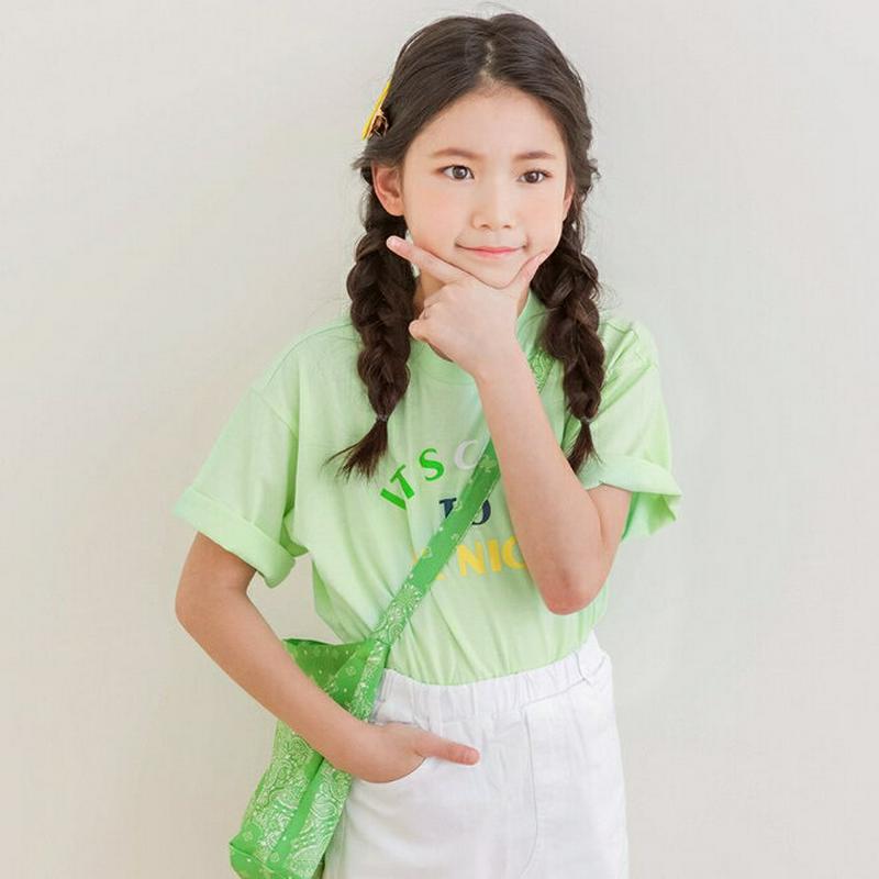 【新作10%OFF】カラフルレタリングTシャツ・p002548 キッズ【3~8才】【tops】【トップス Tシャツ 半袖 ハーフ