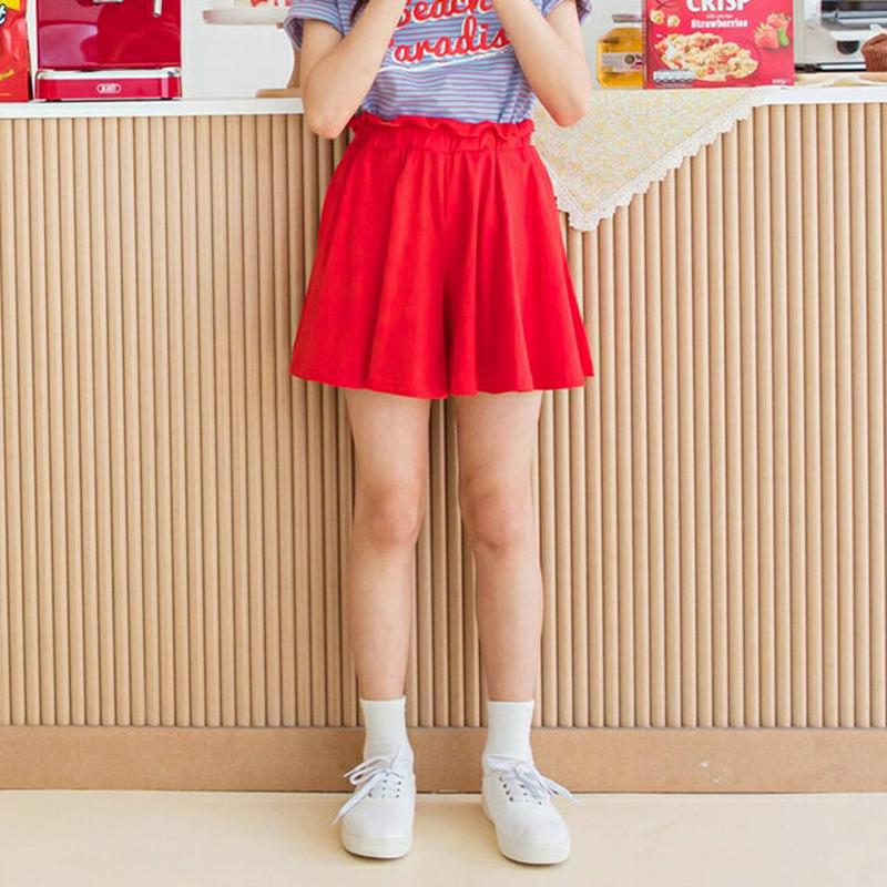 【新作10%OFF】フリルハイウエストスカートパンツ・p002589 キッズ【3~8才】【pt】【スカートパンツ キュロット キ