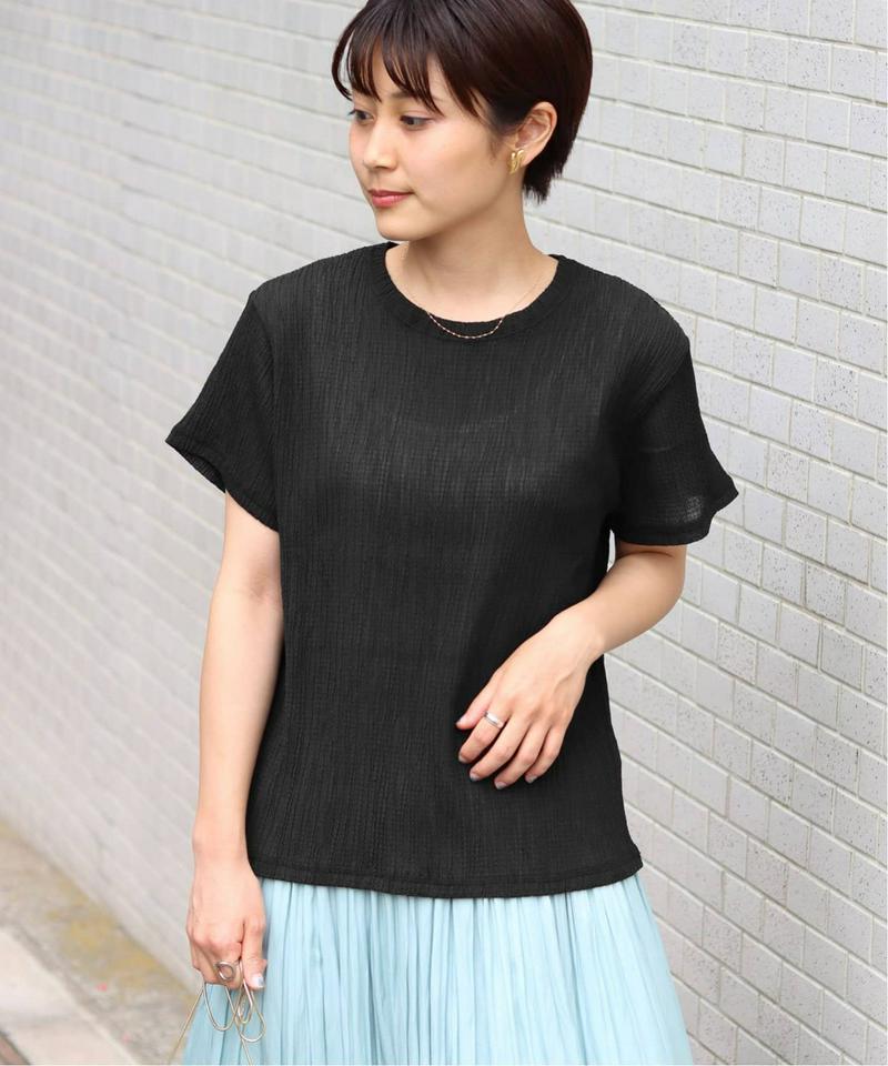 クレープカールマイヤークルーネックTシャツ◆（JOURNAL STANDARD relume）