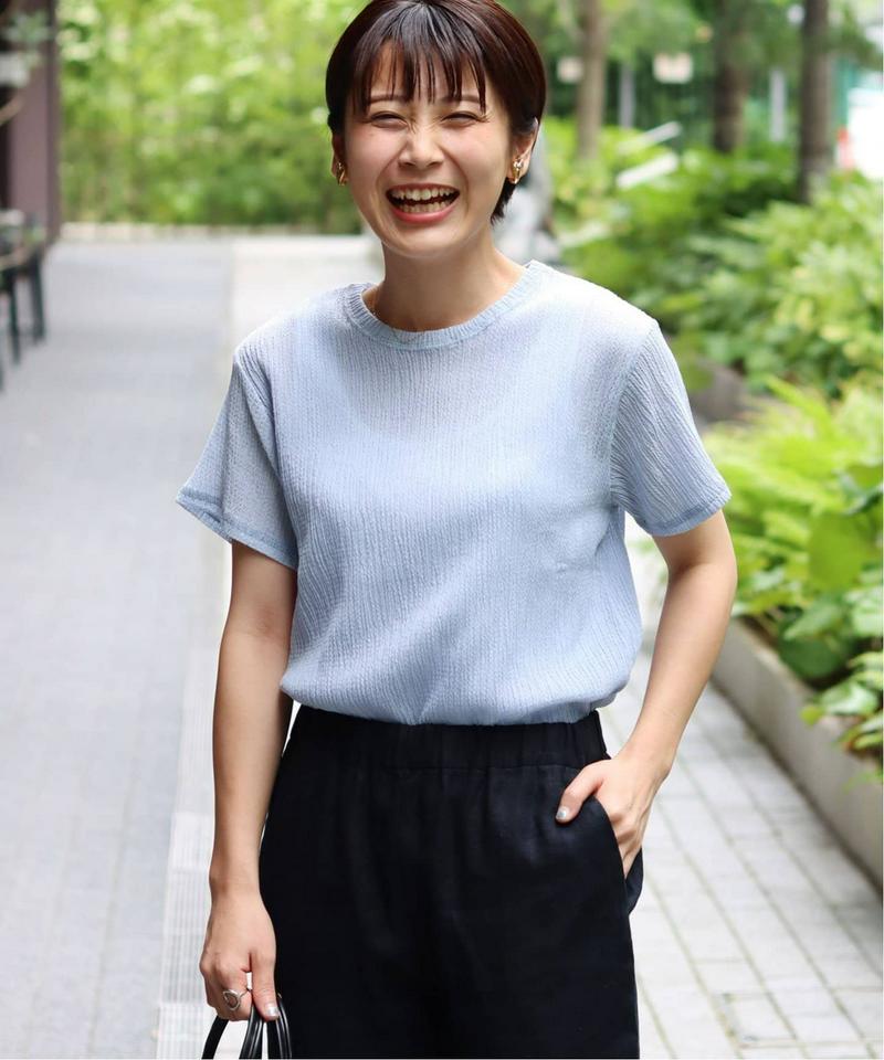 クレープカールマイヤークルーネックTシャツ◆（JOURNAL STANDARD relume）