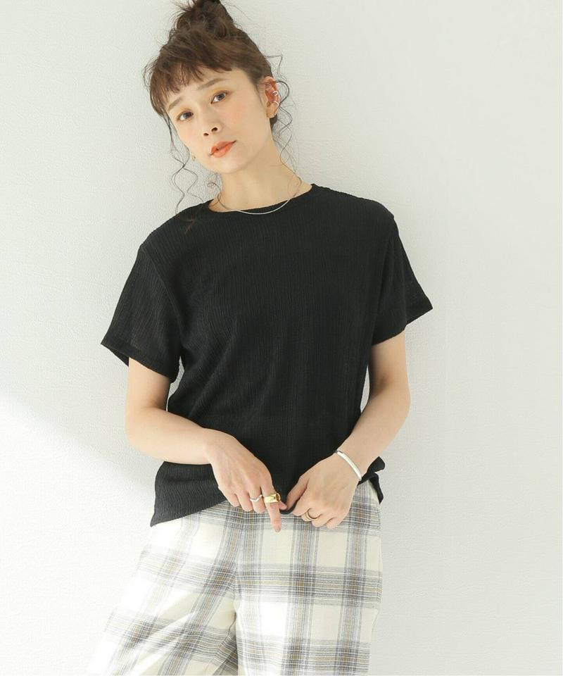 クレープカールマイヤークルーネックTシャツ◆（JOURNAL STANDARD relume）