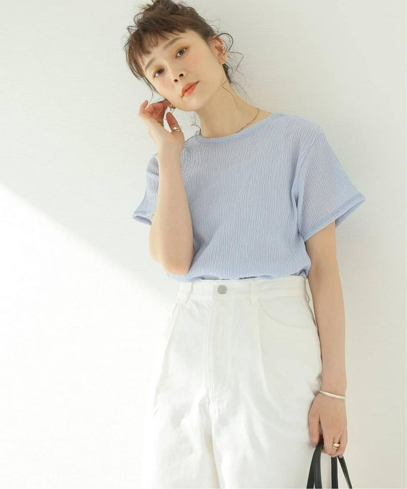 クレープカールマイヤークルーネックTシャツ◆（JOURNAL STANDARD relume）