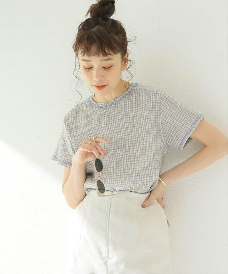 クレープカールマイヤークルーネックTシャツ◆（JOURNAL STANDARD relume）