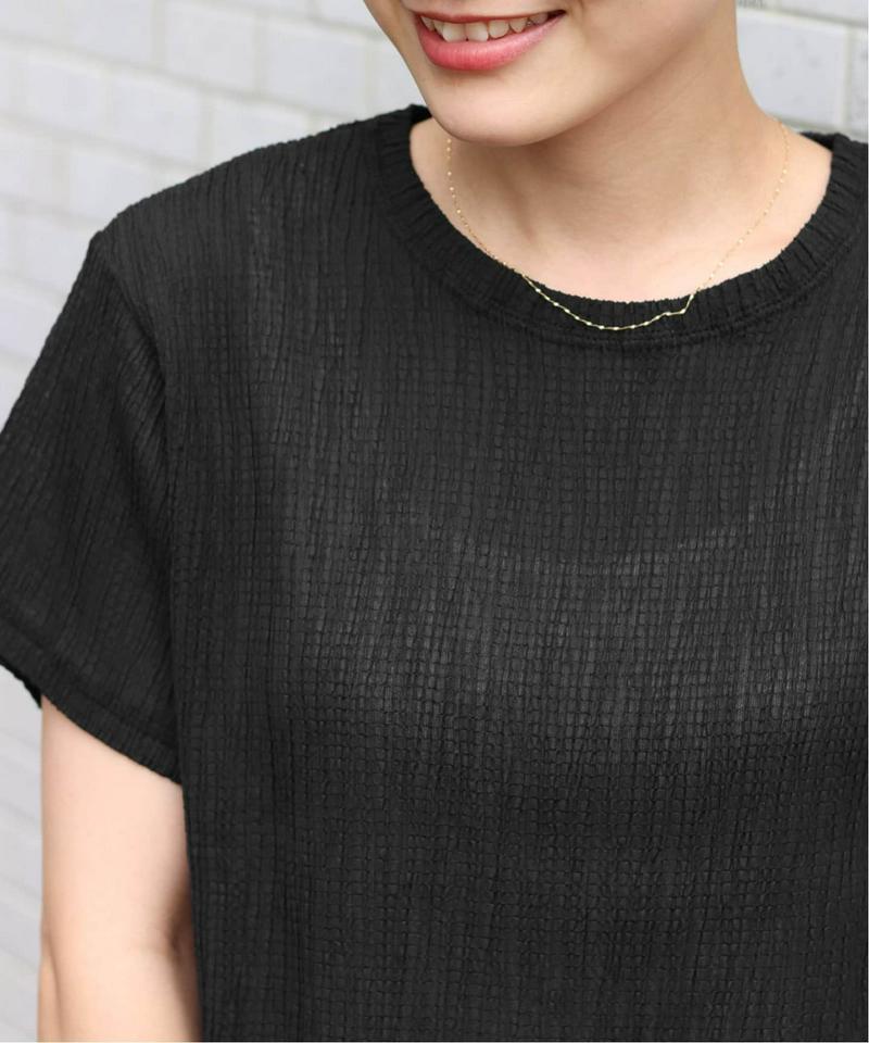 クレープカールマイヤークルーネックTシャツ◆（JOURNAL STANDARD relume）