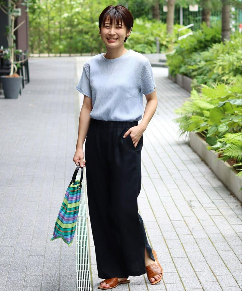 クレープカールマイヤークルーネックTシャツ◆（JOURNAL STANDARD relume）
