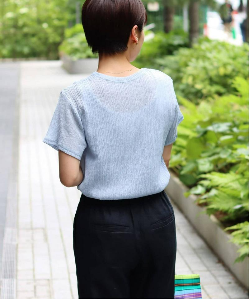 クレープカールマイヤークルーネックTシャツ◆（JOURNAL STANDARD relume）