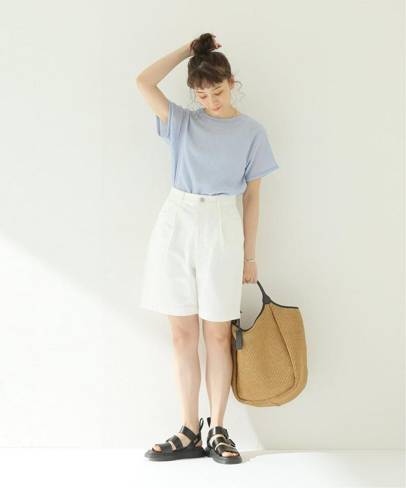 クレープカールマイヤークルーネックTシャツ◆（JOURNAL STANDARD relume）