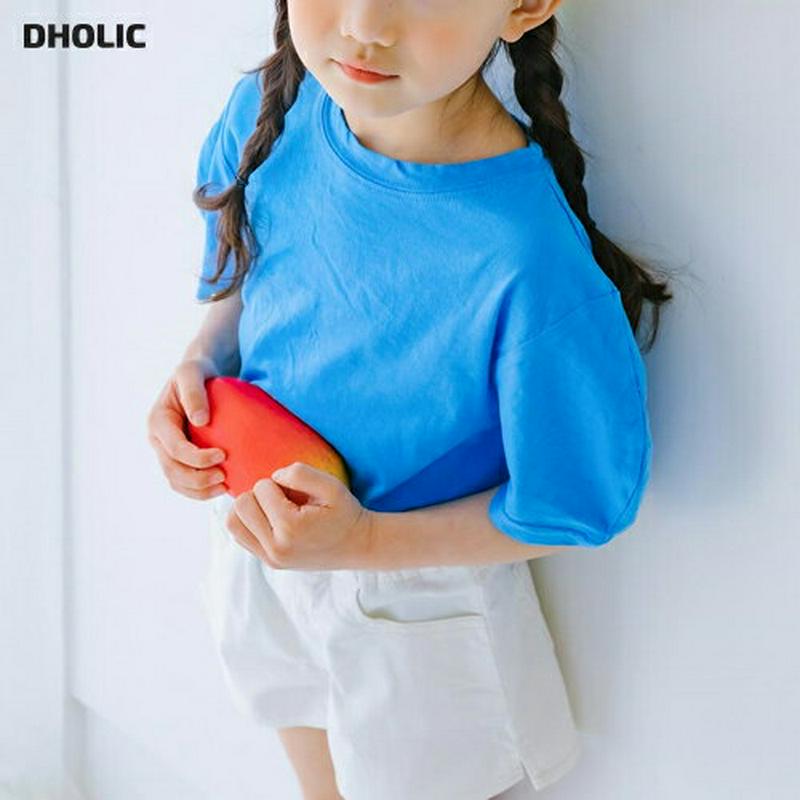 【キッズ全商品10%OFF】ボリュームスリーブTシャツ・u03377 キッズ【3~8才】【tops】【トップス Tシャツ 半袖 