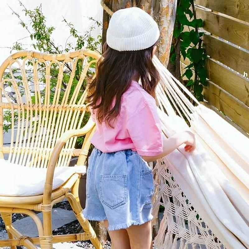 【キッズ全商品10%OFF】ボリュームスリーブTシャツ・u03377 キッズ【3~8才】【tops】【トップス Tシャツ 半袖 
