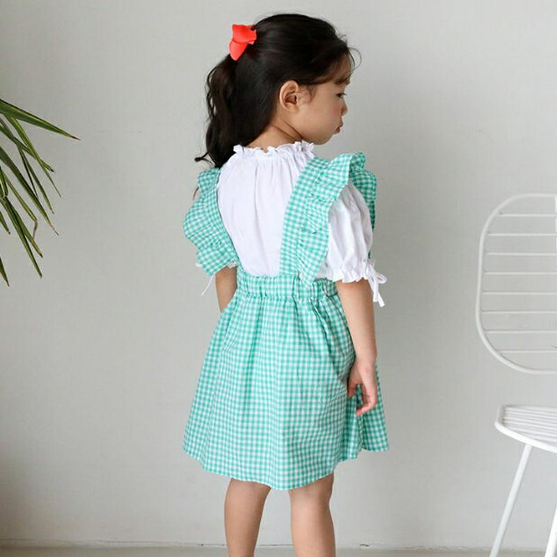 【キッズ全商品10%OFF】2TYPEフリルスリーブワンピース・u03146 キッズ【3~8才】【ops】【ワンピース ミディ丈