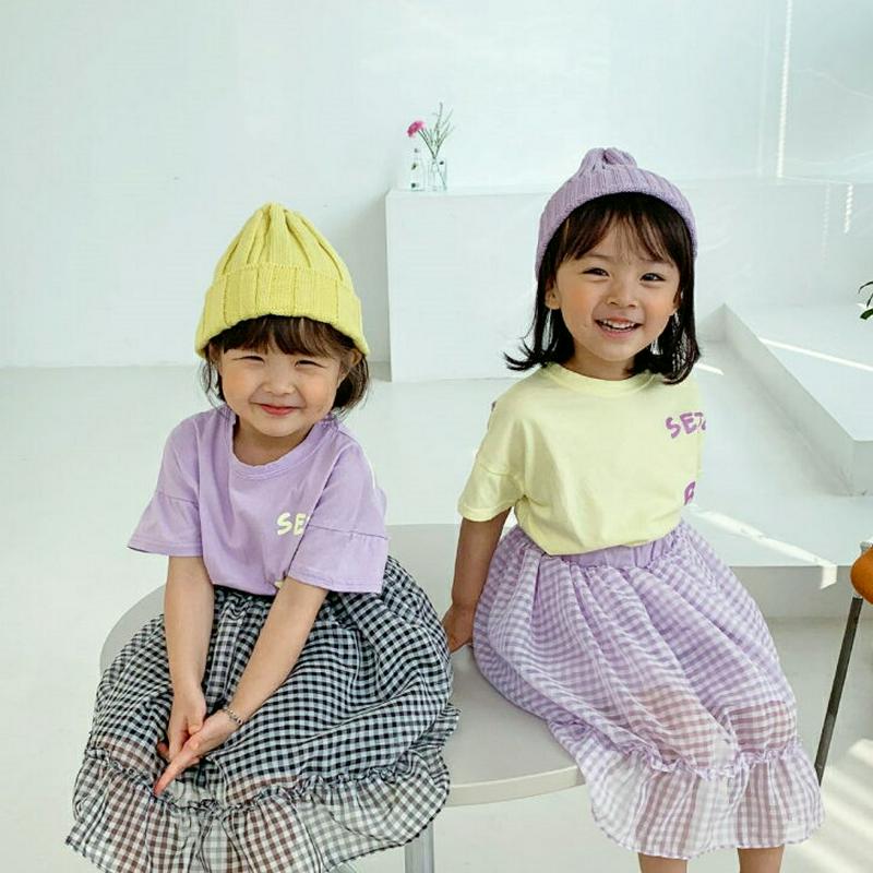 【キッズ全商品10%OFF】ビッグレタリングTシャツ・u03299 キッズ【3~8才】【tops】【トップス Tシャツ 半袖　ハ