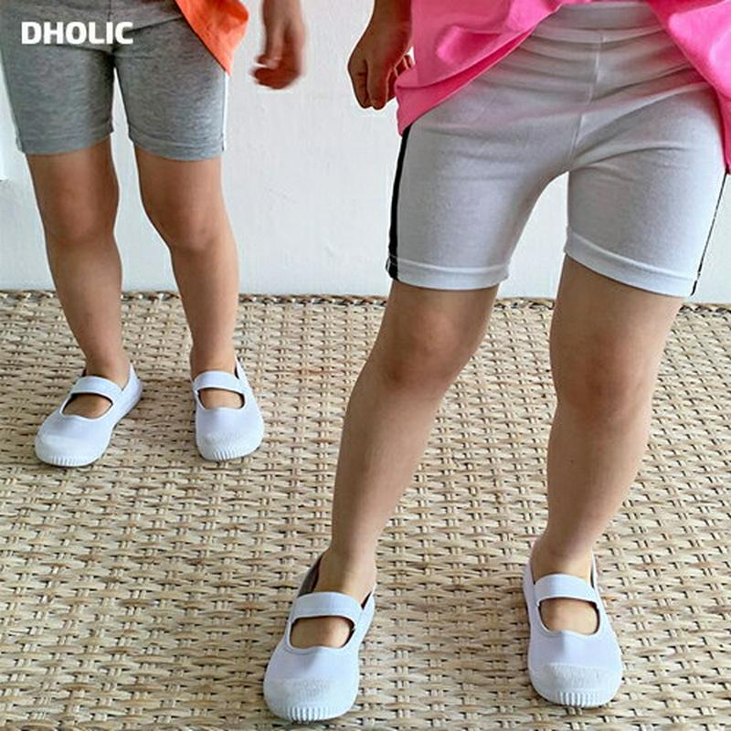 【キッズ全商品10%OFF】サイド配色ショートレギンス・u03425 キッズ【3~8才】【pt】【レギンス ショート丈 ショート
