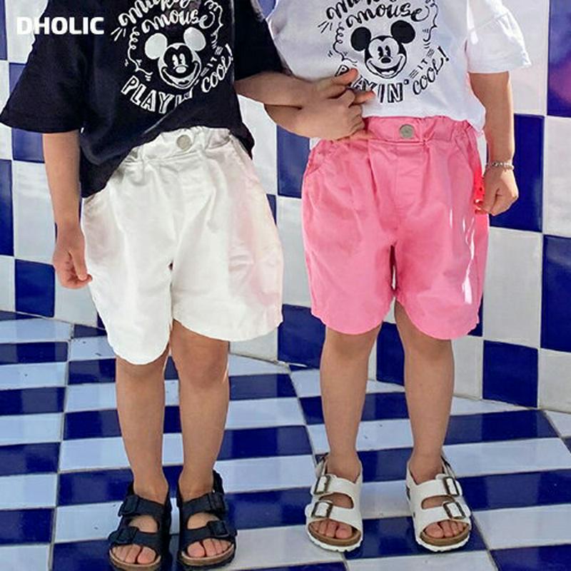【キッズ全商品10%OFF】4分丈ショートパンツ・u03305 キッズ【3~8才】【pt】【ショートパンツ 短パン パンツ ズボ