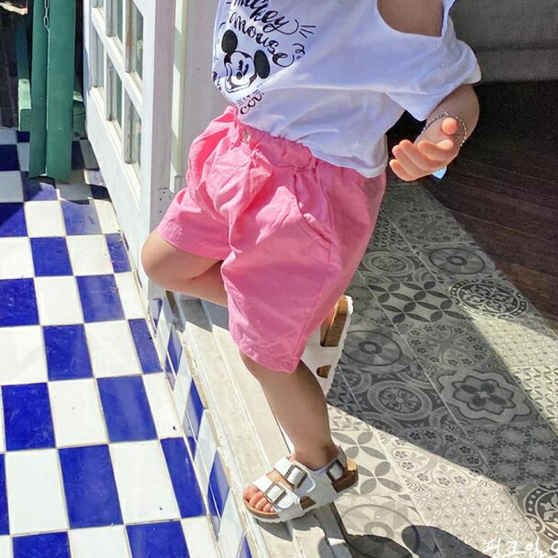 【キッズ全商品10%OFF】4分丈ショートパンツ・u03305 キッズ【3~8才】【pt】【ショートパンツ 短パン パンツ ズボ