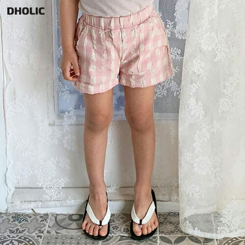【キッズ全商品10%OFF】リンクルチェックショートパンツ・u03289 キッズ【3~8才】【pt】【ショートパンツ 短パン シ