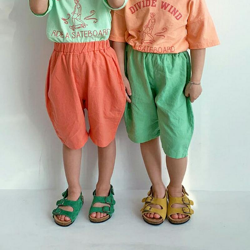 【キッズ全商品10%OFF】ハーフカラーパンツ・u03308 キッズ【3~8才】【pt】【パンツ ハーフパンツ ズボン 半ズボン