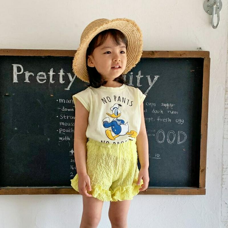 【キッズ全商品10%OFF】リンクルフリルヘムショートパンツ・u03304 キッズ【3~8才】【pt】【パンツ　ショートパンツ 