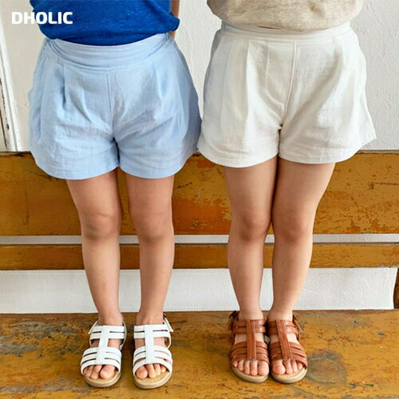 【キッズ全商品10%OFF】ウエストタックショートパンツ・u03307 キッズ【3~8才】【pt】【パンツ ショートパンツ ズボ