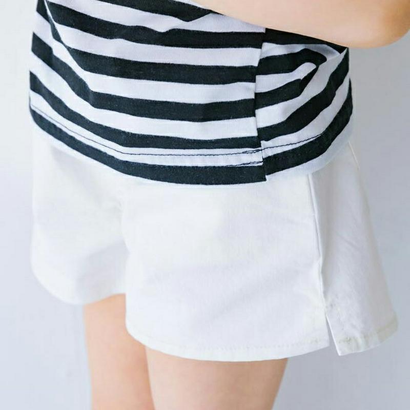【キッズ全商品10%OFF】スリットヘムショートコットンパンツ・u03367 キッズ【3~8才】【pt】【パンツ ショートパンツ