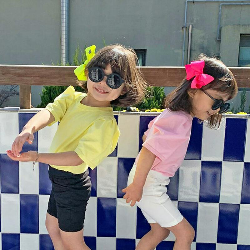 【キッズ全商品10%OFF】タックスリーブTシャツ・u03287 キッズ【3~8才】【tops】【トップス Tシャツ 半袖 ハー
