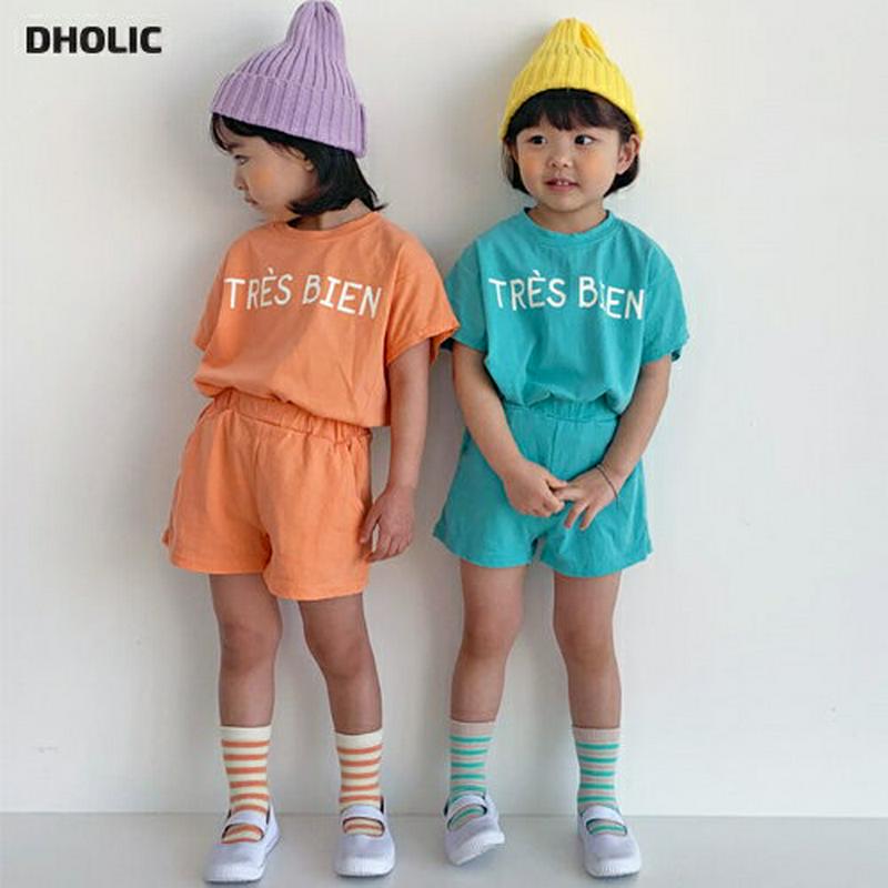 【キッズ全商品10%OFF】BIENレタリングTシャツ&パンツSET・u03232 キッズ【3~8才】【set】【セットアップ 
