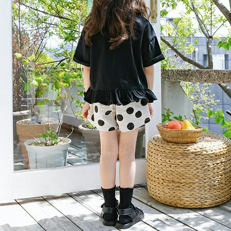 【キッズ全商品10%OFF】コインドット柄ショートパンツ・u03369 キッズ【3~8才】【pt】【ショートパンツ ショーパン 
