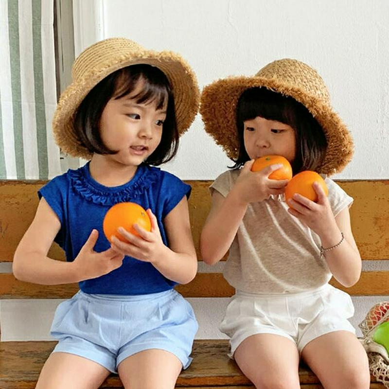 【キッズ全商品10%OFF】フリルラウンドネックスリーブレス・u03284 キッズ【3~8才】【tops】【トップス スリーブレ