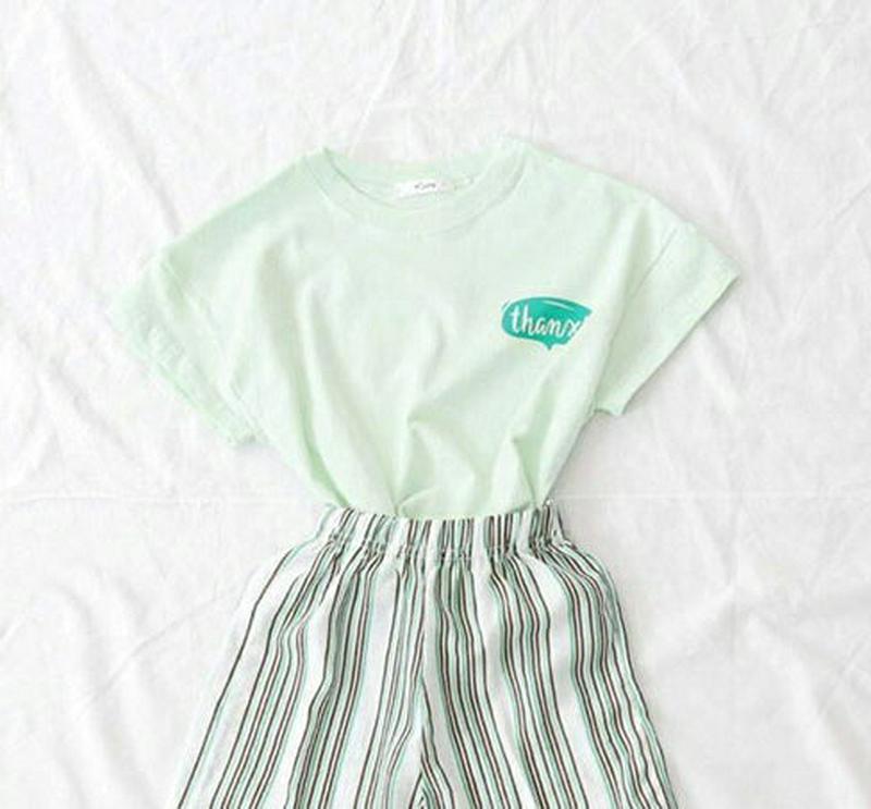 【キッズ全商品10%OFF】thanx!レタリングTシャツ u03222・キッズ 【3~8才】【tops】【韓国 ファッション 
