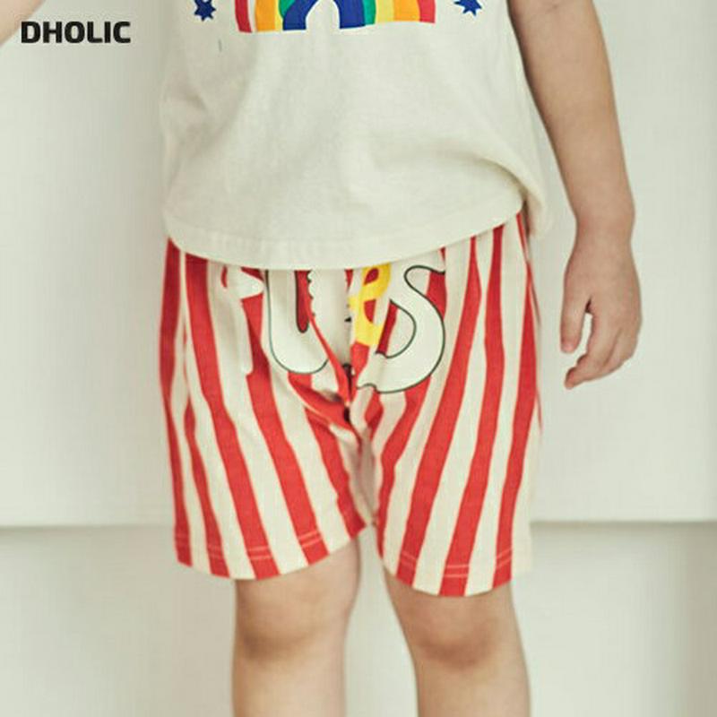 【キッズ全商品10%OFF】レタリングストライプショートパンツ u03384・キッズ 【3~8才】【pt】【韓国 ファッション 