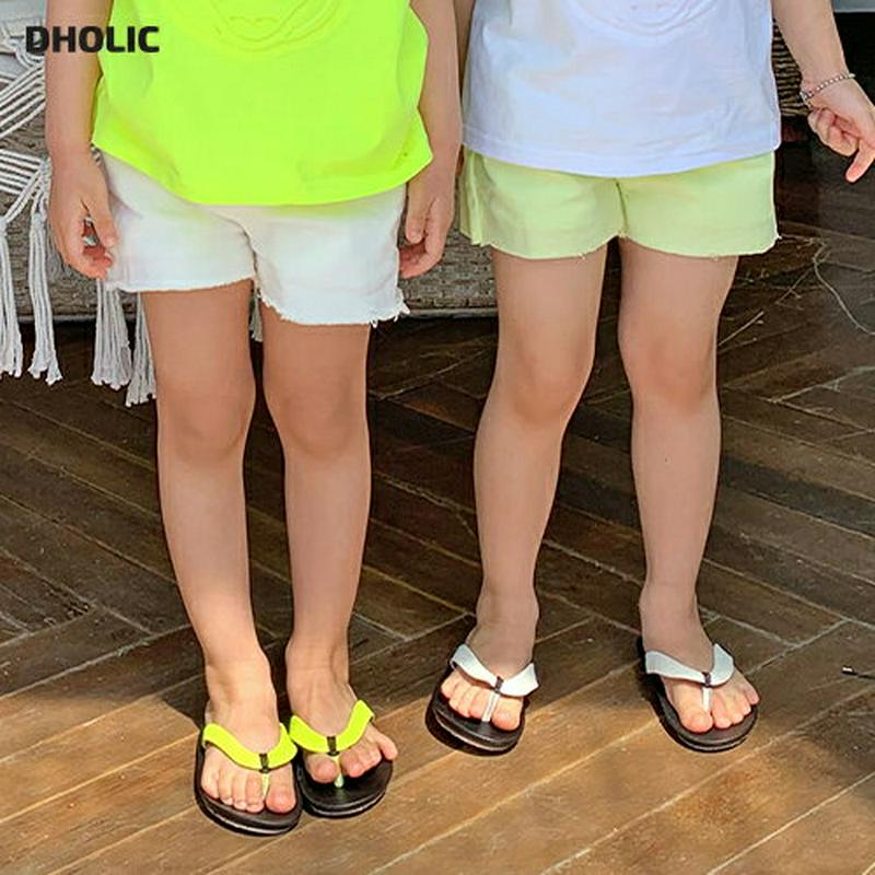 【キッズ全商品10%OFF】カットヘムショートパンツ u03218・キッズ 【3~8才】【pt】【韓国 ファッション ボトムス 