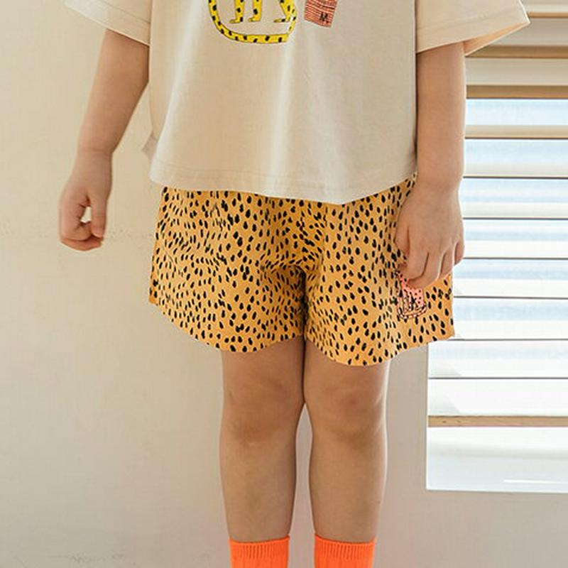 【キッズ全商品10%OFF】パターンショートパンツ u03401・キッズ 【3~8才】【pt】【韓国 ファッション ボトムス パ
