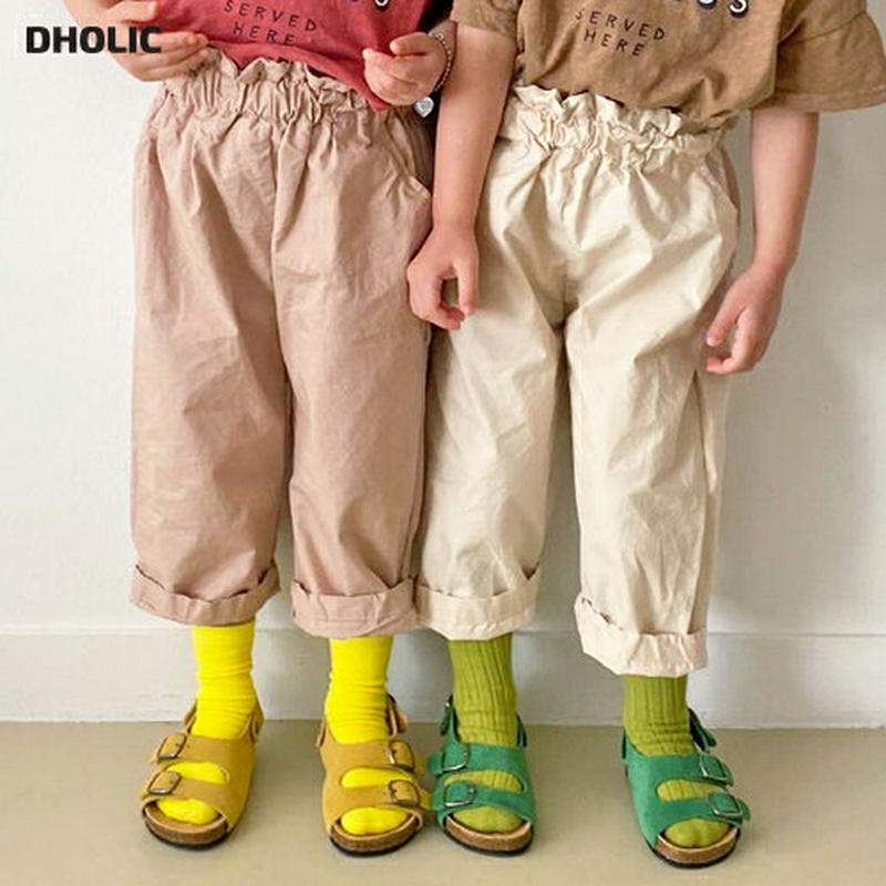 【キッズ全商品10%OFF】ウエストギャザーパンツ u03213・キッズ 【3~8才】【pt】【韓国 ファッション ボトムス パ